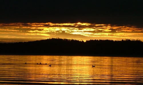 sunrise - November 1st, 2012 - Green Lake, WI 