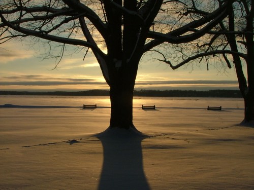 february 8th, 2013, sunrise over frozen green lake 038